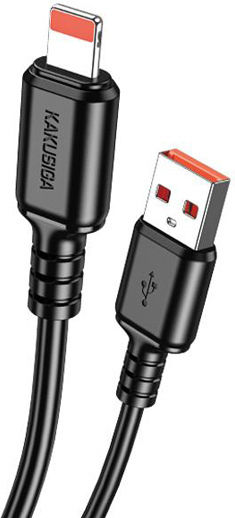 Kakusiga Редовна USB-A към Lightning кабел 15W Черен 1м (KSC-982-L-BK)