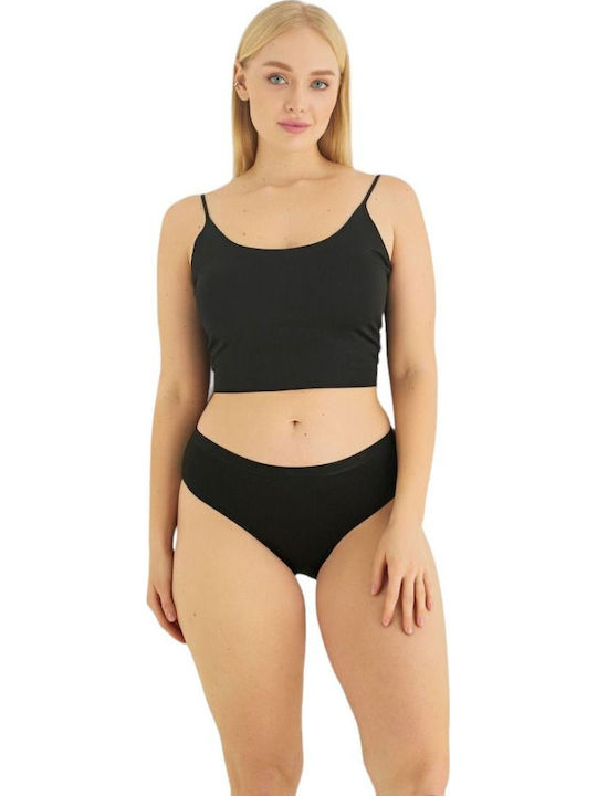 Sexen Βαμβακερά Femei Slip MultiPack Black