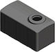 Vertical Cylindrical Plastic Storage Tank 50lt for Water / Petroleum Black