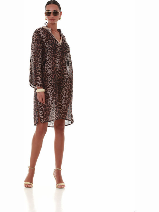 Bluepoint Damenbademode Tierdruck Kaftan