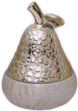 ForHome Φοντανιέρα Keramik mit Deckel 12x17cm Silber