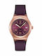 Swatch Burgundy Story Мъжки Часовник Автоматичен с Бордо Каучукова Каишка