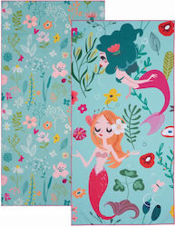 Kentia Float Kinder-Strandtuch Hellblau 140x70cm