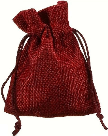 Panora Fabric Pouch for Gift Red 9x7cm.
