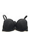 Bra with Light Padding Underwire Black