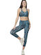 Women's Cropped Training Legging High Waisted Colorful