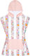 Poncho pentru copii Dock & Bay Quickdry Pink Po...