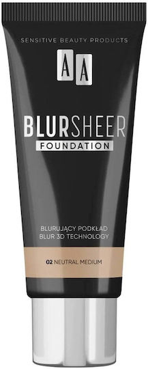 Aa Blur Sheer Foundation Blur 02 Neutral Medium 30ml