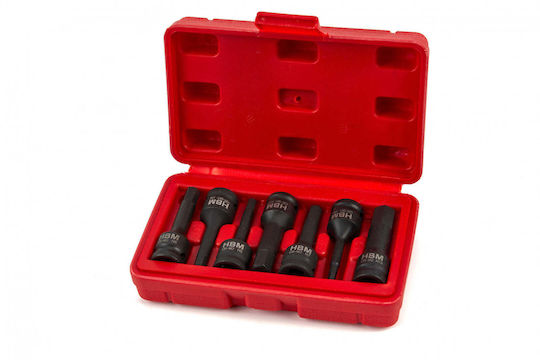 Set de Chei Tubulare Allen cu Impact 3/8" 7 Buc Hbm
