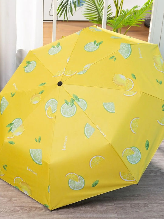 Windproof Automatic Umbrella Compact Yellow