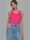 Women's T-Shirt with Spaghetti Strap Fuchsia