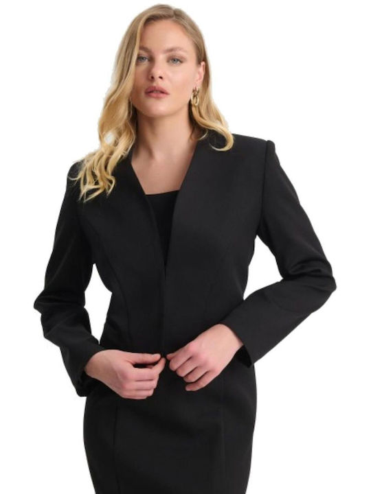 Fibes Kurz Damen Blazer Black