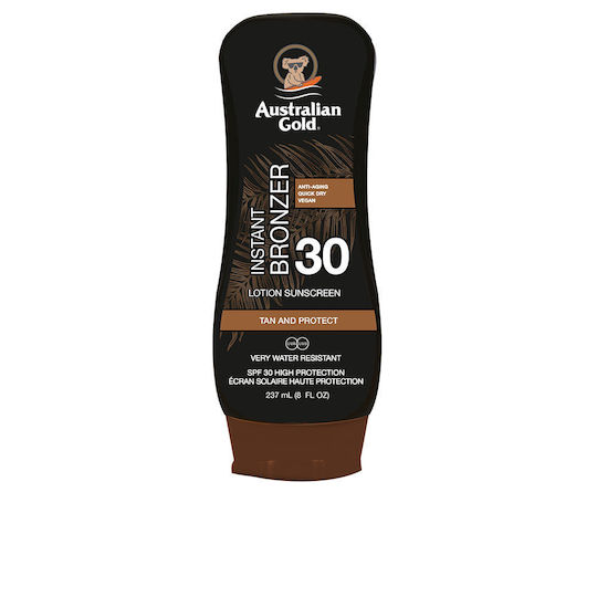 Australian Gold Instant Bronzer Wasserdichte Sonnencreme Lotion Körper SPF30 237ml