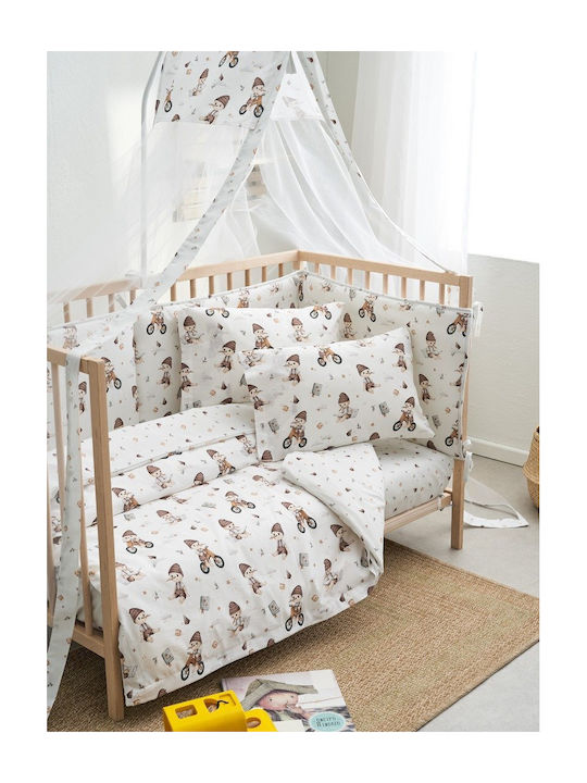Vesta Home Βρεφικό Κουβερλί Βαμβακερό Μπεζ 120x160cm