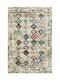 Klonaras Aurora 9034 Teppich Rechteckig Synthetisch,Polyester/Cotton/Leather Mehrfarbig