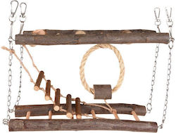 Παιχνίδι Παπαγάλους Flamingo Bt Janny Suspension Bridge Wood 27x8,5x17cm Παιχνίδι Παπαγάλους Flamingo Bt Janny Suspension Bridge Wood 27x8,5x17cm