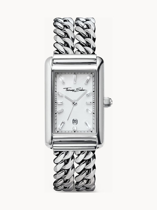 Thomas Sabo Γυναικείο Ρολόι 22mm Μπαταρίας με Ασημί Μεταλλικό Μπρασελέ