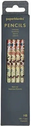 Paperblanks Pencils Set 4 Kara Ori 9781408763490