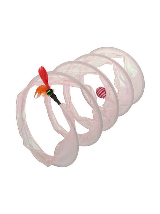 Flamingo Kennedy Cat Tunnel Toy 45x23.5x23.5cm Pink