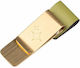 Green Metal Pen Clip with Gold-Plated Details Kokonote Basic Studio Pistachio Pesto