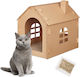 Cardboard Cat House Relaxdays 46 X 36.5 X 48 Cm Brown