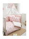 Vesta Home Σετ Βρεφικά Σεντόνια Λίκνου Βαμβακερά Fairy Ροζ 70x125εκ. 3τμχ