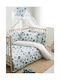 Vesta Home Baby Sheets Crib Cotton Cosmic Light Blue 120x165cm 3 Pieces