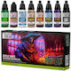 Green Stuff World Paint Set Set Culori Modelism 17ml 8buc