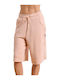 Women's Sporty Bermuda Shorts Orange