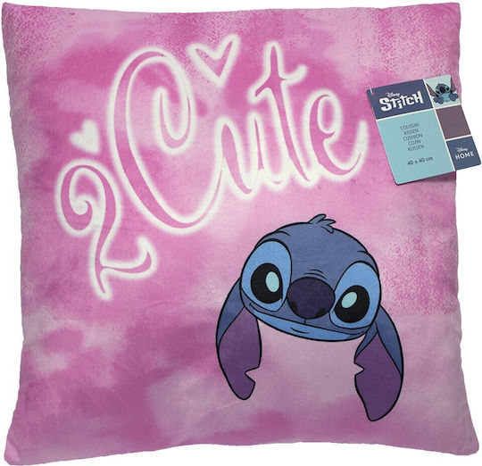 Disney Lilo & Stitch Dekokissen 40x40cm Aym-099stitch-cs Rosa