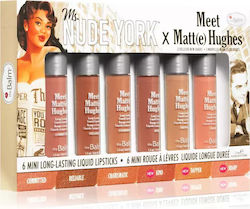 Liquid Lipstick Set Matte Finish Thebalm Meet Matt E Hughes X Ms Nude York Capacity Ml 7.2 Capacity Ml 7.2