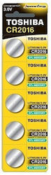 Toshiba Uhrenbatterien Lithium CR2016 3V 5 Stück Toshiba Uhrenbatterien Lithium CR2016 3V 5 Stück