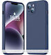 Techsuit Umschlag Rückseite Silikon Marineblau (Redmi Note 14 4G)