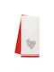 Beauty Home Geschirrtuch aus 100% Baumwolle in Rot Farbe 40x60cm 2Stück