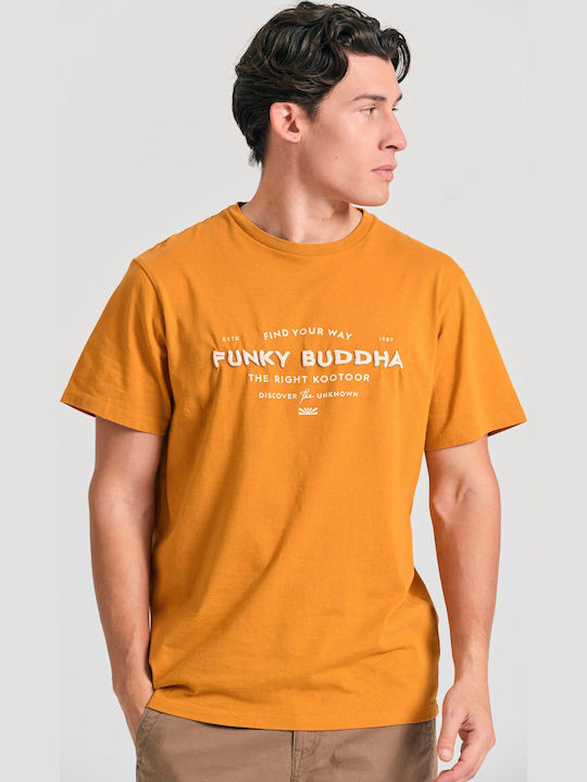 Funky Buddha T-shirt Πορτοκαλί