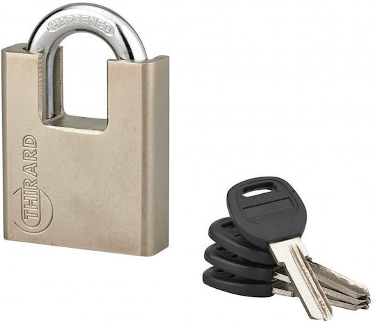 Thirard Steel Padlock Κρυμμένου Λαιμού with Key 60mm 1pcs