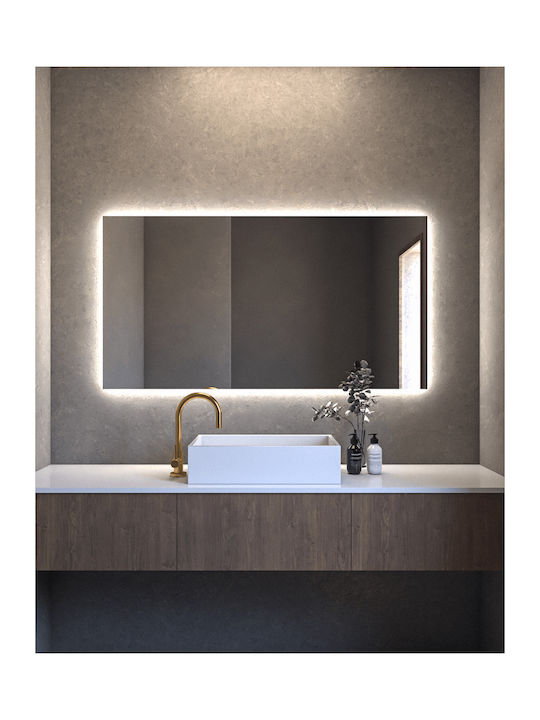 Square Project Καθρέπτης Μπάνιου Led Αφής 60x90cm