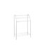 Relaxdays Raft de haine de Baie Simplu ​25.5x25.5cm Inox Gri
