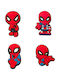 Crocs Jibbitz Charm Spiderman Roșu