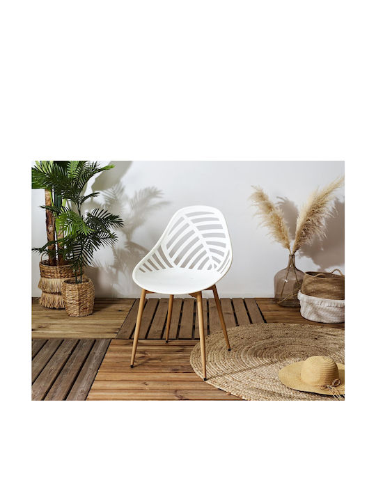 Outdoor Chair Plastic Alameda White 52.3x53.3x8...