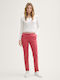 Women's Chino Trousers Slim Fit Red