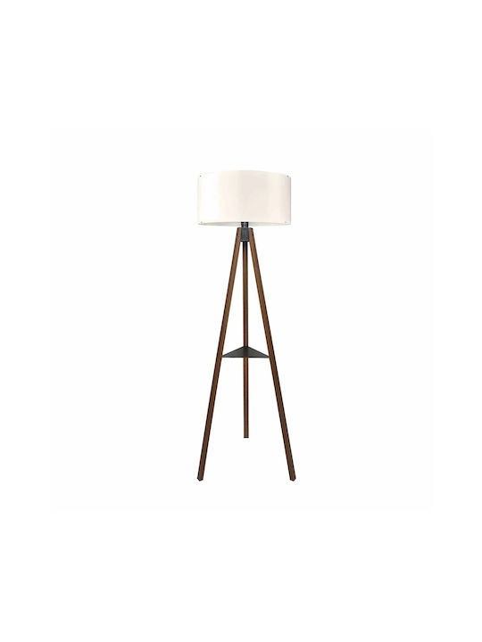 GloboStar Shelf Floor Lamp H135xW38cm. with Socket for Bulb E27 Brown