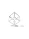 GloboStar Dise Plastic Table Lamp for Socket E27 with White Shade and Base