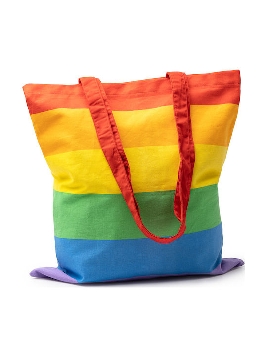 Rainbow Tote Bag LGBTQ – 100% Cotton – Colorful Shoulder Bag 38x42cm