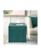 Stool For Living Room Upholstered with Velvet April Cypress Green 40x40x40cm