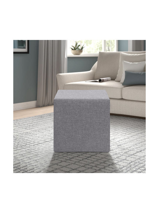 Табуретка Дневна стая Текстил Linda Сив 40x40x40бр
