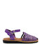 Sandale Casual Damă Din Piele Violet