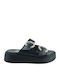 Women's Flat Sandals in Black Color