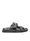 Women's Flat Sandals in Black Color