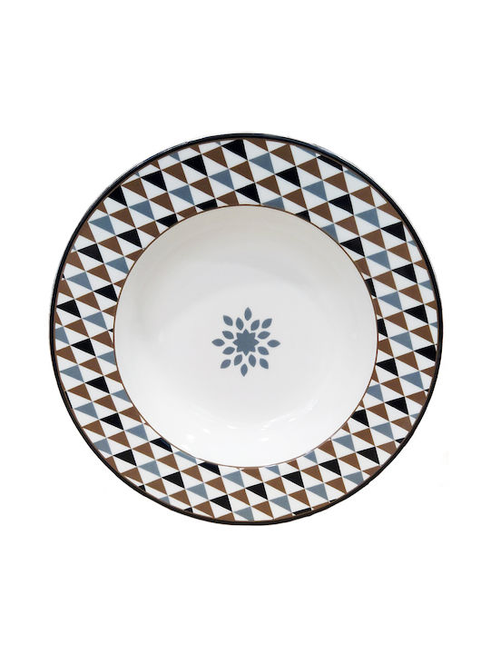 Christinholm Plate Soup made of Porcelain Multicolour with Diameter 23.5cm